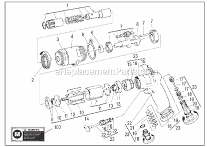 Page A Diagram and Parts List for CP2754 6151922754 Chicago Pneumatic Electric Drill